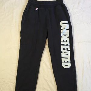 Vintage Undefeated Black Sweatpant Gray Print Soft